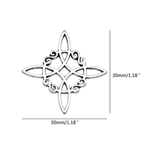 极速10pcs Witch Knoot Charm Vintage Celtic Knot Amulet Stain