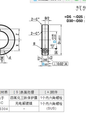 极速固定环 开口i型 紧凑型SCSJ   PSCSJ  SSCSJ