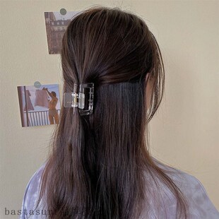 极速Simple and ktransparent back head grip Korean temperamen