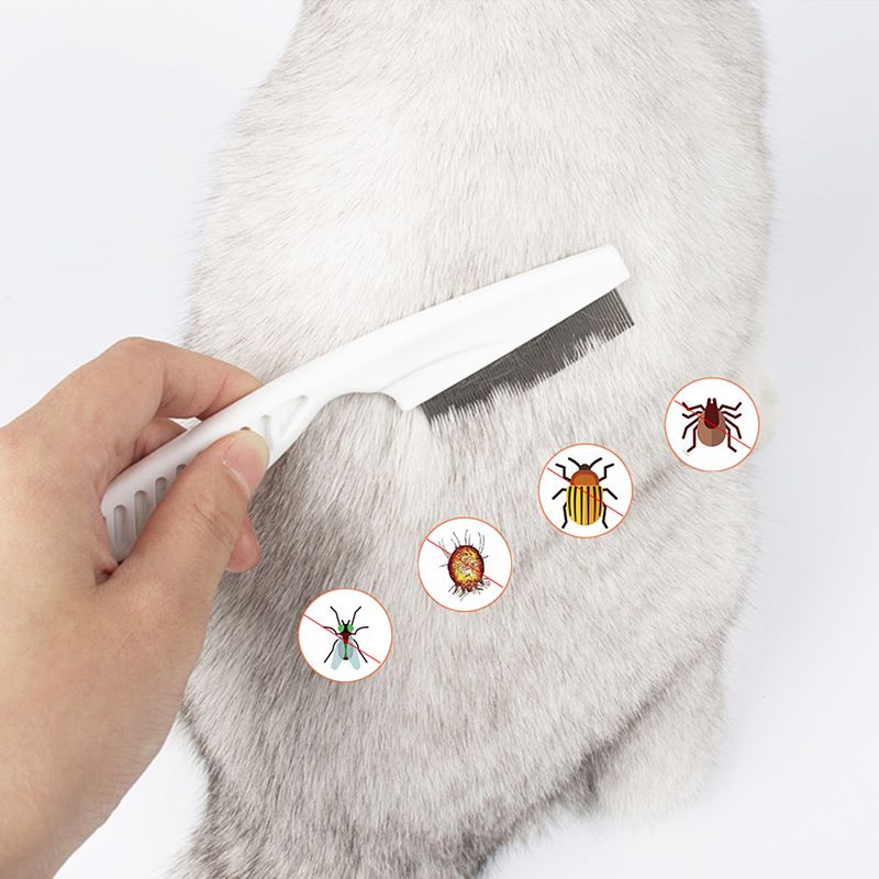 速发Flea Comb Stainless Steel Insect Repellent Brush Pet Car