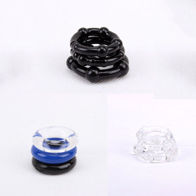 极速3 Pcs/Pack  Male Flexible Stay Donuts Cock RingsW Silico