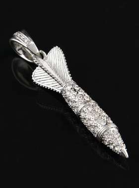 极速Alloy Diamond Rocket Pendant Heavy Industry FulWl Diamon