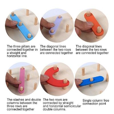 极速Animal Wooden Geometric Cyolumn Set Digital Letter Numbe