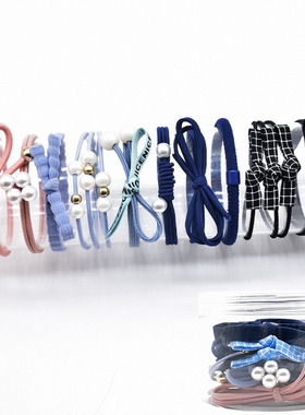 极速YVLAH 12Ps/Set New Hair Ring Colorful   RubberV Band Swe