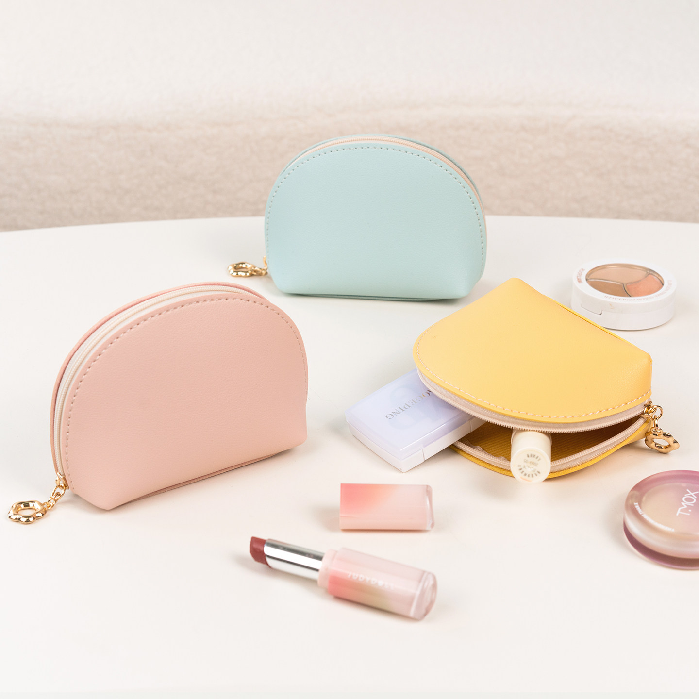 化妆包外出便携随身小号小样收纳包高颜值可爱口红补妆2025新款