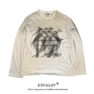 独特设计感简约长袖T恤