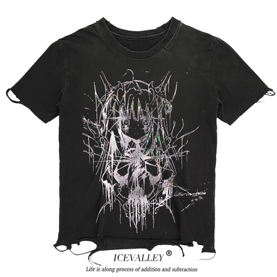 MELANIN 黑色素刺青 个性千禧辣妹鬼马暗黑甜酷ACGN二次元短袖T恤