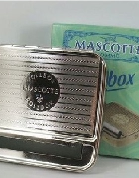 经典虎牌手动半自动金属70mm铁盒卷烟器可调节6/8M手卷神器卷烟盒