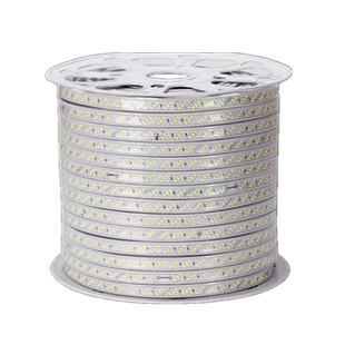 220V三排红光LED灯带条防水红色180灯大红中国红LED灯条户外防雨