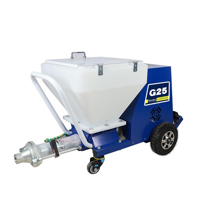 销大功率厚型防火喷涂设备吊篮款真石漆防水喷涂机抗裂抹面砂浆喷