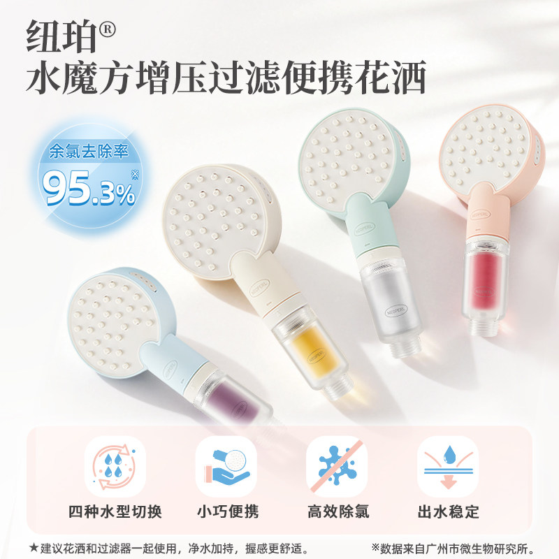 Neoperl纽珀水魔方旅行花洒儿童小迷你增压出差便携过滤淋浴喷头
