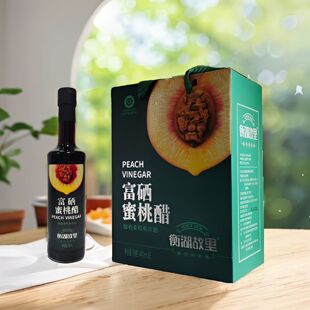 富硒蜜桃醋桃香醋饺子醋陈醋甜口醋凉拌醋衡水特产粮食固态发酵醋