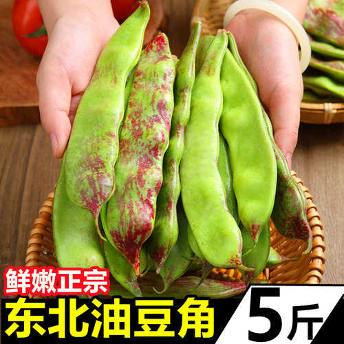 东北油豆角新鲜豆角一点红