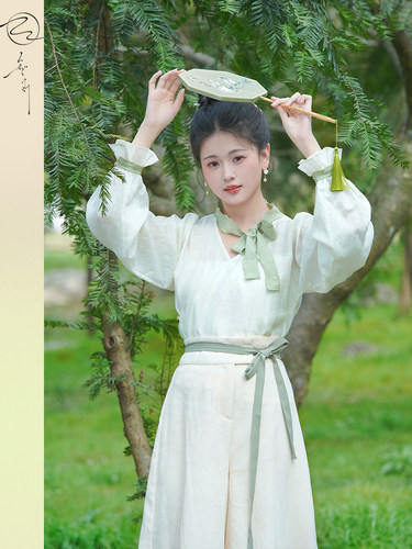 超仙气古风广袖白色改良汉服