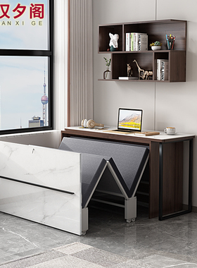 现代轻奢折叠床办公室午休伸缩床一体书桌式隐形床隐藏床8CH18