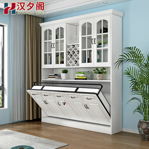 侧翻多功能挂墙壁壁挂隐藏折叠床