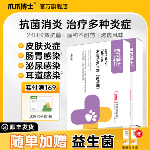 爪爪博士立克狗狗消炎药猫咪