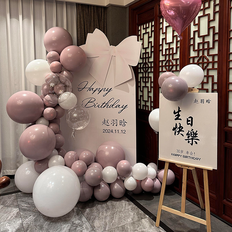 生日布置场景装饰成人礼布置背景