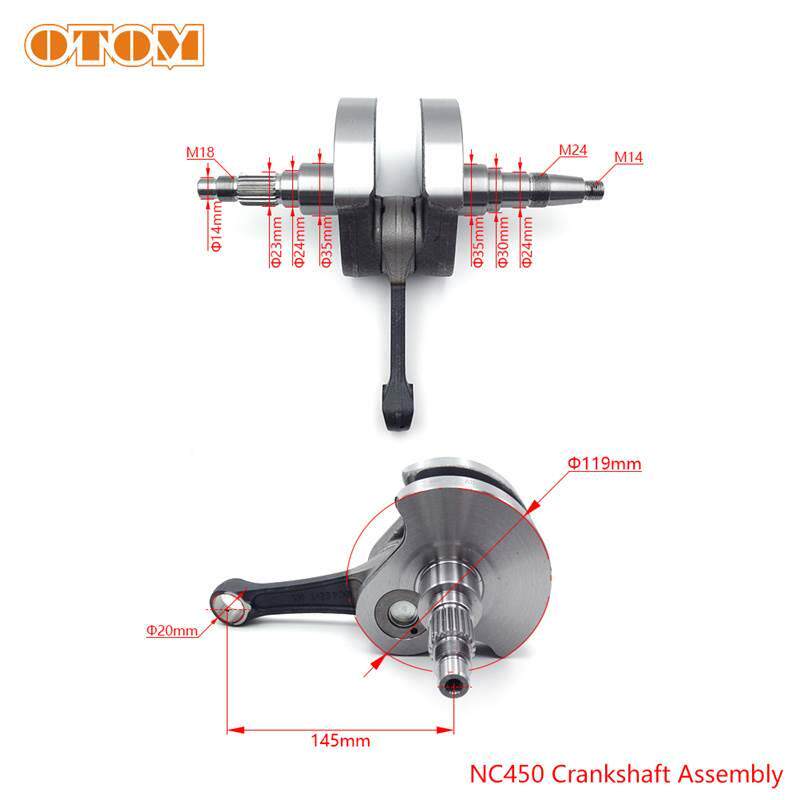 宗申NC450发动机原厂曲轴总成波速尔贵尊华洋北海克维思NC450通用