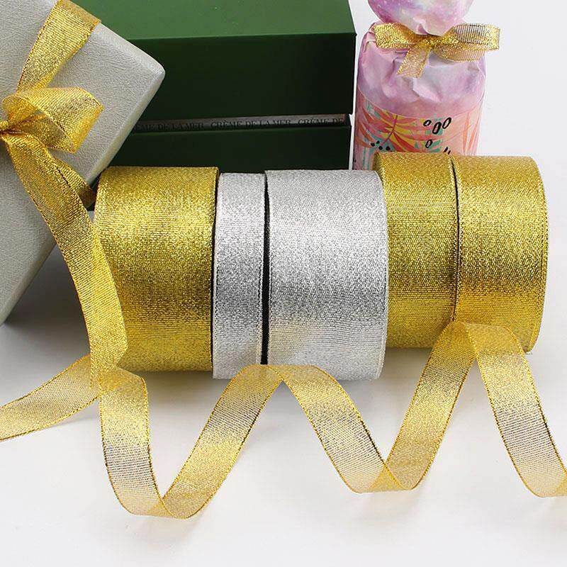 金葱带银葱金银色烘焙蛋糕丝带DIY手工礼品礼物彩带缎带绸带大卷
