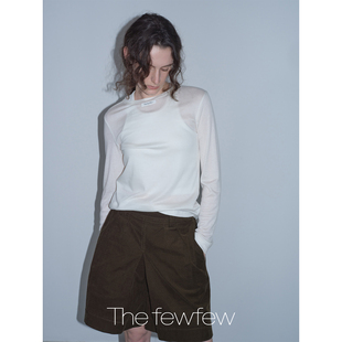 叠穿打底上衣 两色螺纹肌理莱赛尔羊毛柔软亲肤长袖 The fewfew