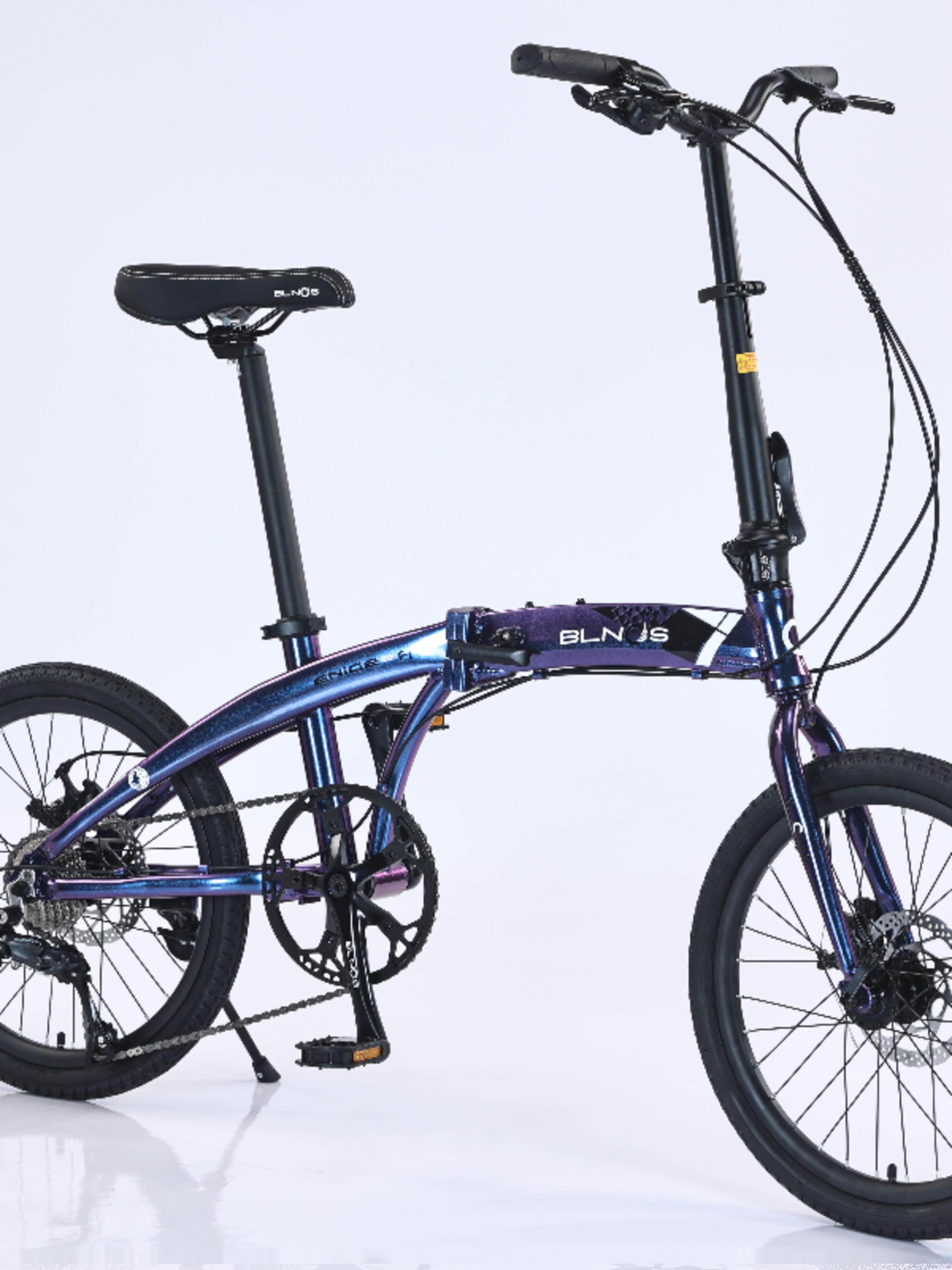 Benos 20英寸可折叠自行车，超轻铝合金，便携式变速家庭自行车，