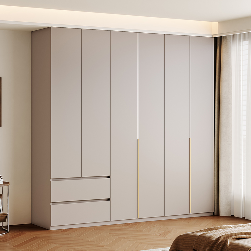 Enf实木衣柜家用卧室定制包安装