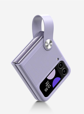 适用于三星zflip4手机壳Galaxy Z Flip4折叠屏zflip3手带式高级保护套Flip3外壳zfilp4防摔filp4代套壳