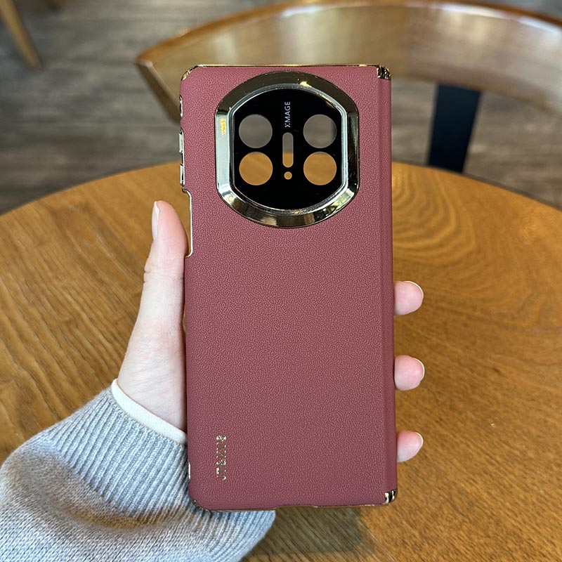 秒变matex7适用华为matex6手机壳新款官方原装双中轴磁吸后壳X5典藏版折叠屏铰链全包x3真皮革保护壳