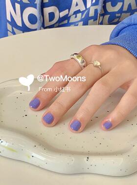 【新色】TwoMoons2025矢车菊蓝薄荷绿夏天显白水性可撕拉指甲油