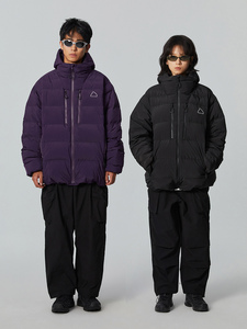 BENT IDEAADVENTURE山系户外冬季宽松连帽保暖白鸭绒羽绒服外套男