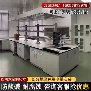 实验室全钢工作台钢木操作台PP不锈钢铝玻试剂架全钢药品柜通风柜