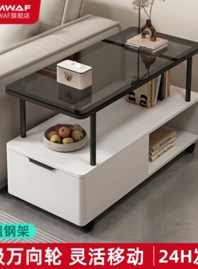 沙发侧边柜轻奢小桌子可移动茶几夹缝收纳柜子客厅角几简易储物柜