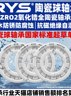 RYS 氧化锆全陶瓷轴承 6200 6201 6202 6203 6204 6205 CE 2RS