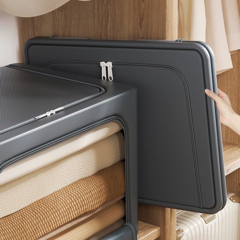 衣物淋膜收纳箱家用布艺大容量整理盒折叠衣柜储物箱子搬家打包箱