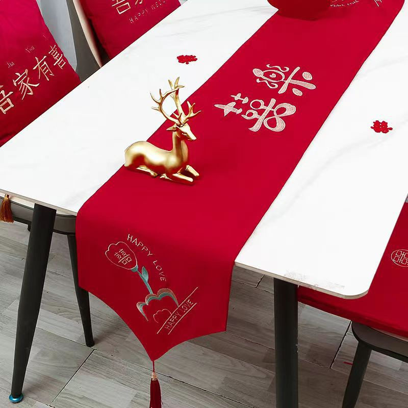 结婚桌旗红色喜字婚房装饰婚礼布置茶几电视柜新中式婚庆用品桌布,节庆用品/礼品,婚房装扮用品,淘宝优惠券,粉丝福利购,淘宝优惠卷