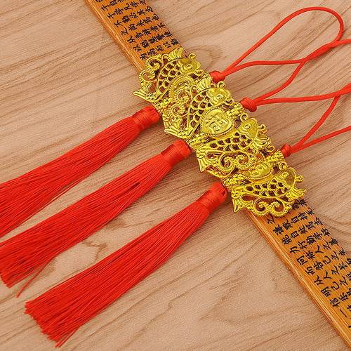 双鱼流苏挂件镀金中国结吊穗走马灯宫灯吊坠穗子春节喜庆装饰品