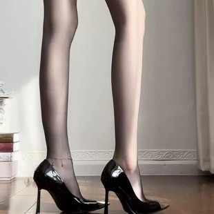 金属方头高跟鞋女2025秋新款细跟名媛浅口黑色高级感御姐气质单鞋