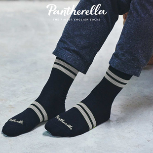 英国Pantherella埃及棉袜子男士 中筒毛巾底运动袜透气吸汗袜6000S