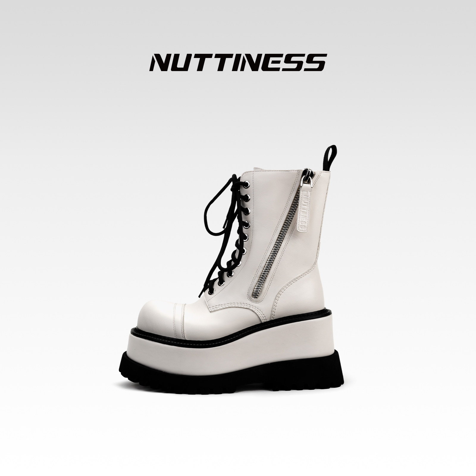 狂野分子厚底增高马丁靴切尔西靴