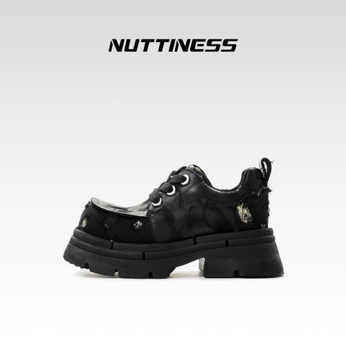 NUTTINESS真皮厚底方头单鞋