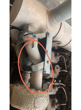 挖掘机配件小松PC450-7 400-7消声器排气管消音器增压器接管喉管