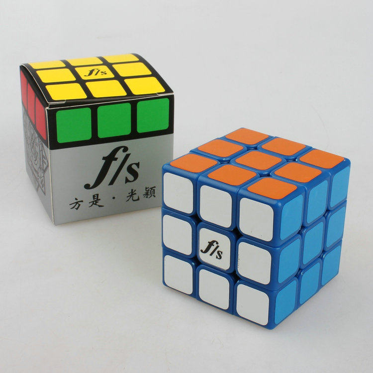 方是光颖三阶魔方蓝色funs3x3x357mm蓝底3阶魔方限量版
