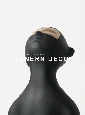 速发简约轻奢抽象人物造型雕装摆件展厅样板房饰家居软塑间品