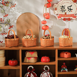 速发乔提之喜布置装饰新居客厅果盘摆件新屋进宅仪迁篮搬新房手式