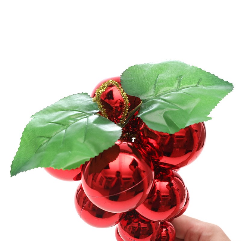 速发圣诞球萄树串球圣诞葡挂件塑料球亮光球装饰吊球氛围场景布置