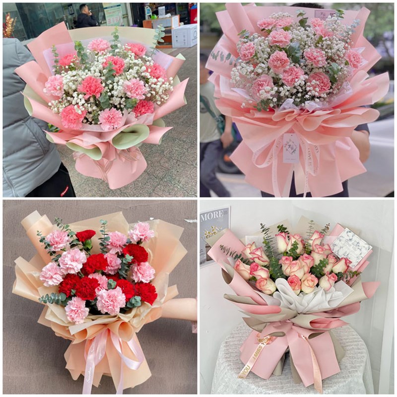 速发恩施利川市建始宣恩县咸丰县同城配送母亲节玫瑰康乃馨花束送