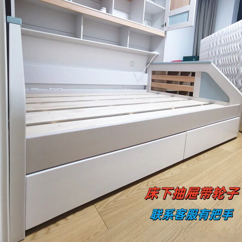 速发桌台面下吊抽橱柜书柜电视柜梳妆台衣柜里面床下加装抽屉收纳