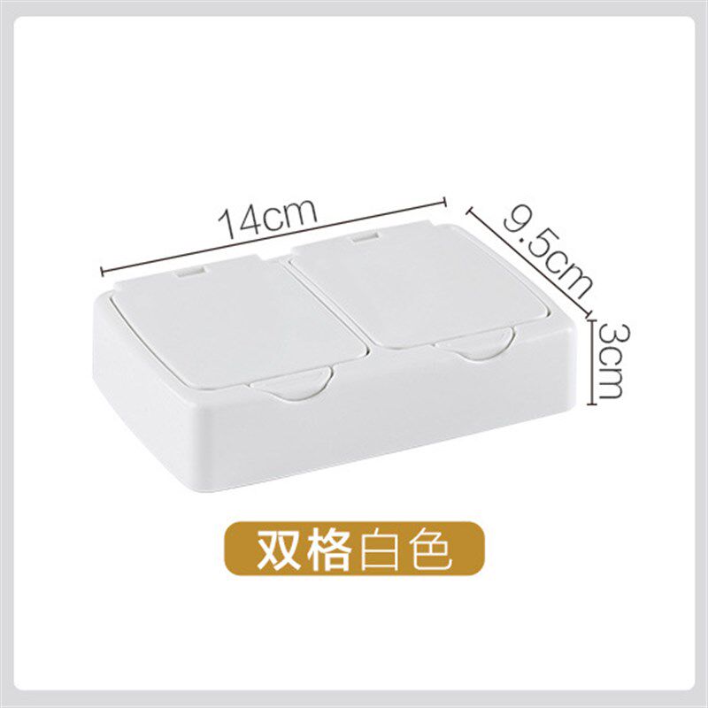 速发可桌化妆棉收纳盒棉签盒子带妆防尘梳盖台批面化妆品整