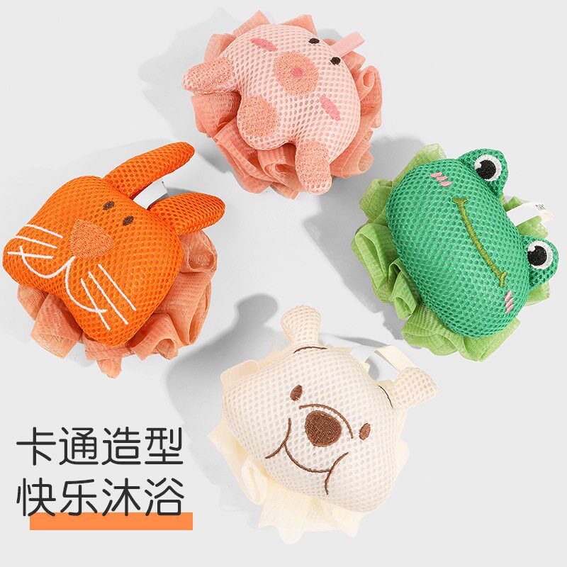 速发新款可爱大号洗澡浴花高档搓澡搓背起泡洗浴用品洗澡巾沐浴球